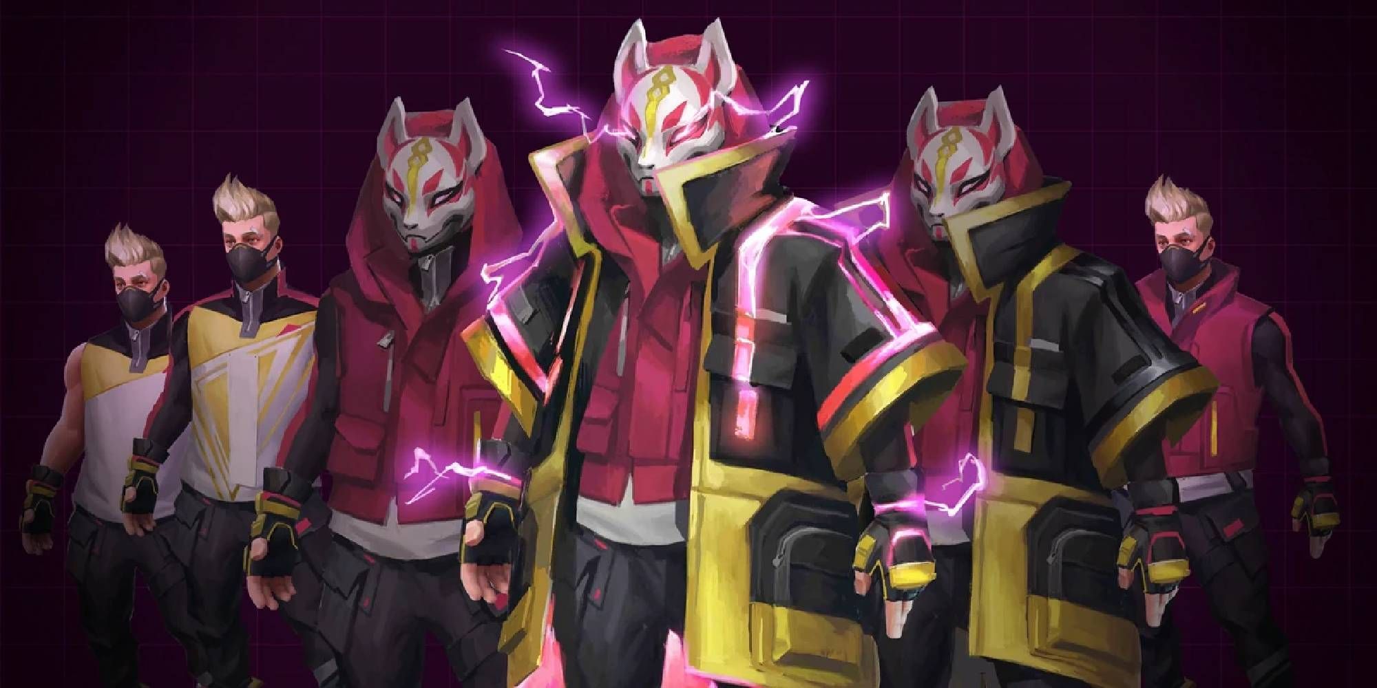 fortnite six different versions of drift facing the camera loading screen