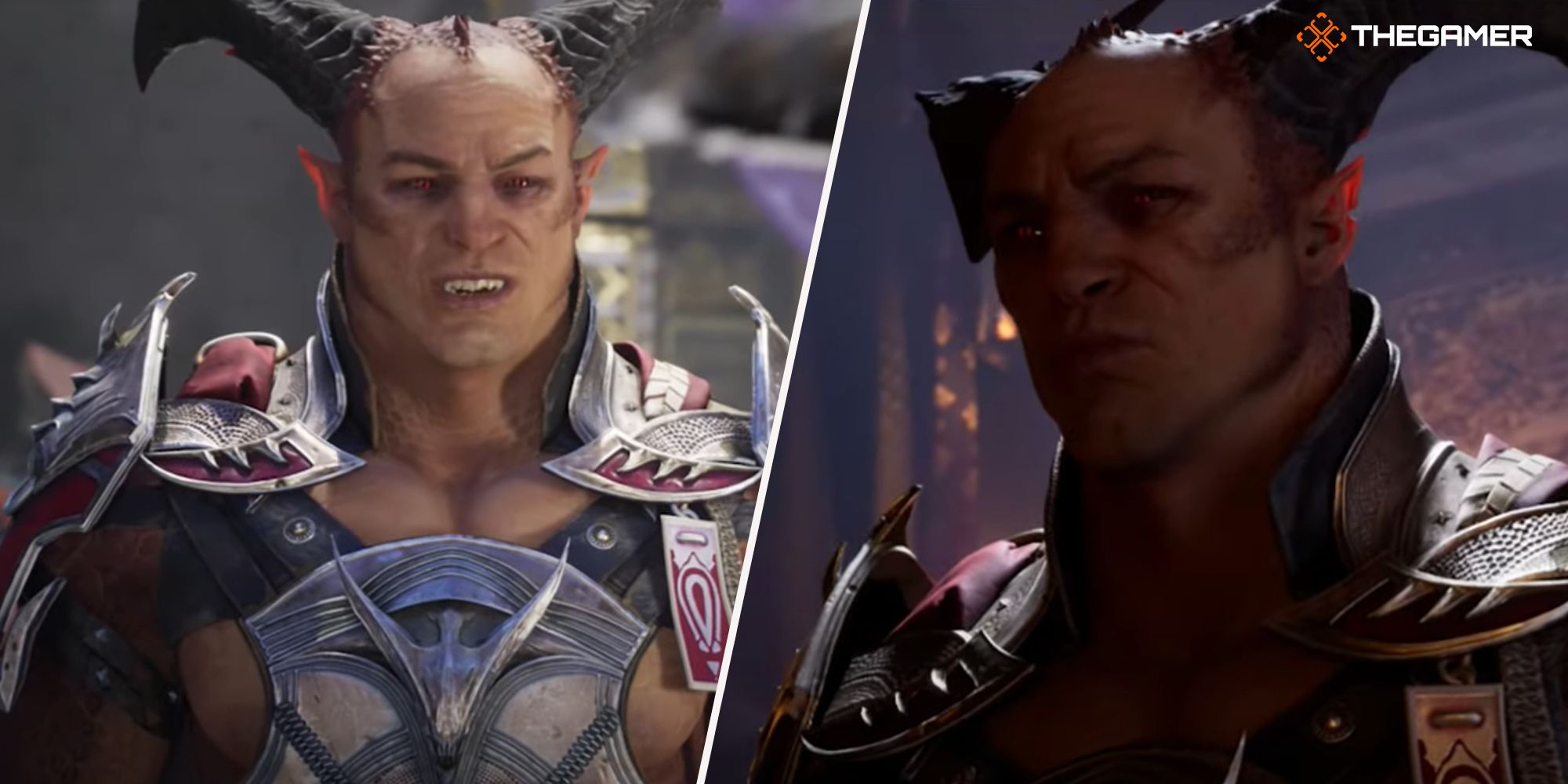 General Shao, Left: Looking to someone. Right: looks confused . In MK1.