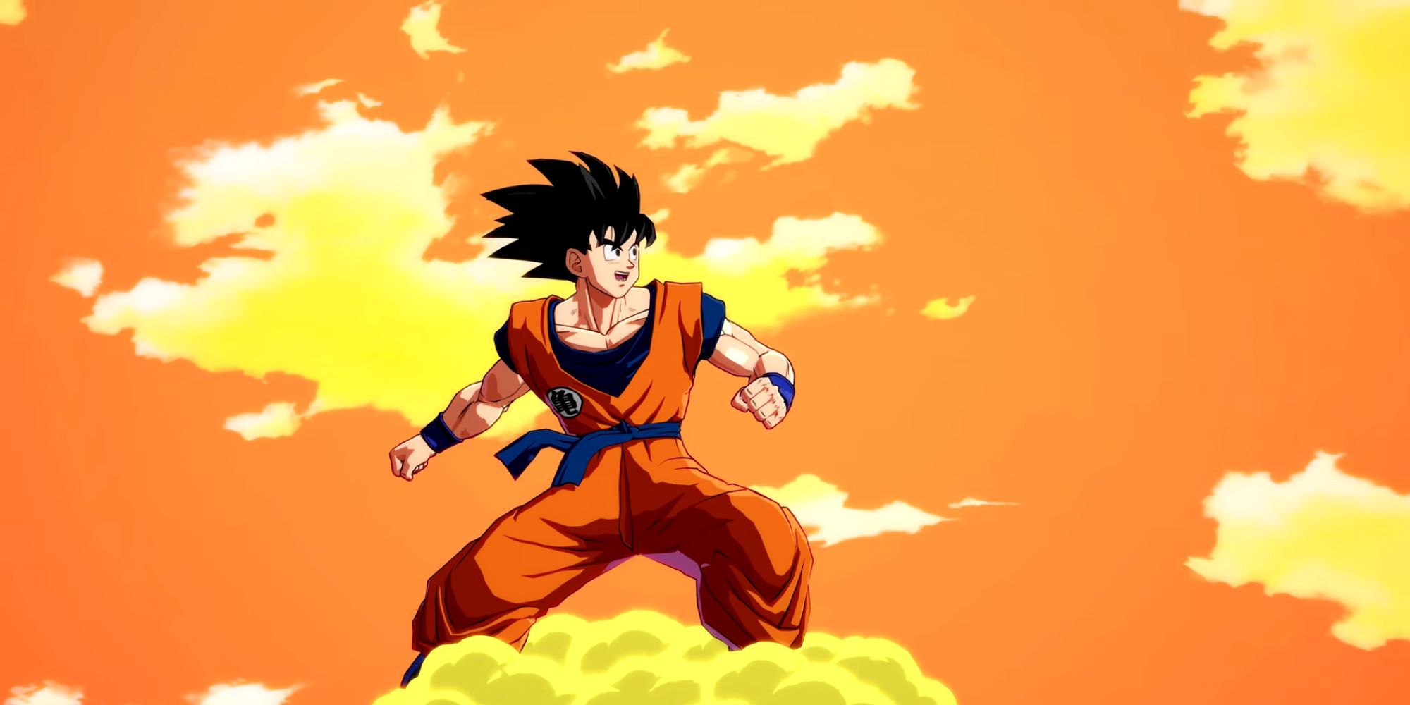 Saiyan Saga Goku in Dragon Ball FighterZ.
