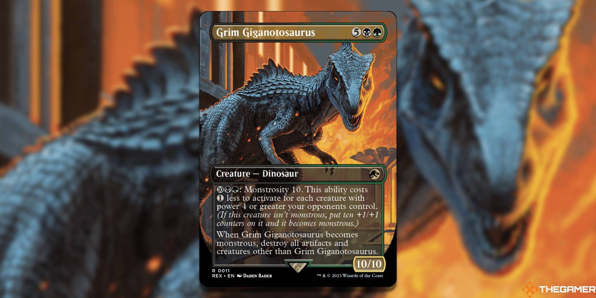 Grim Giganotosaurus by Daren Bader