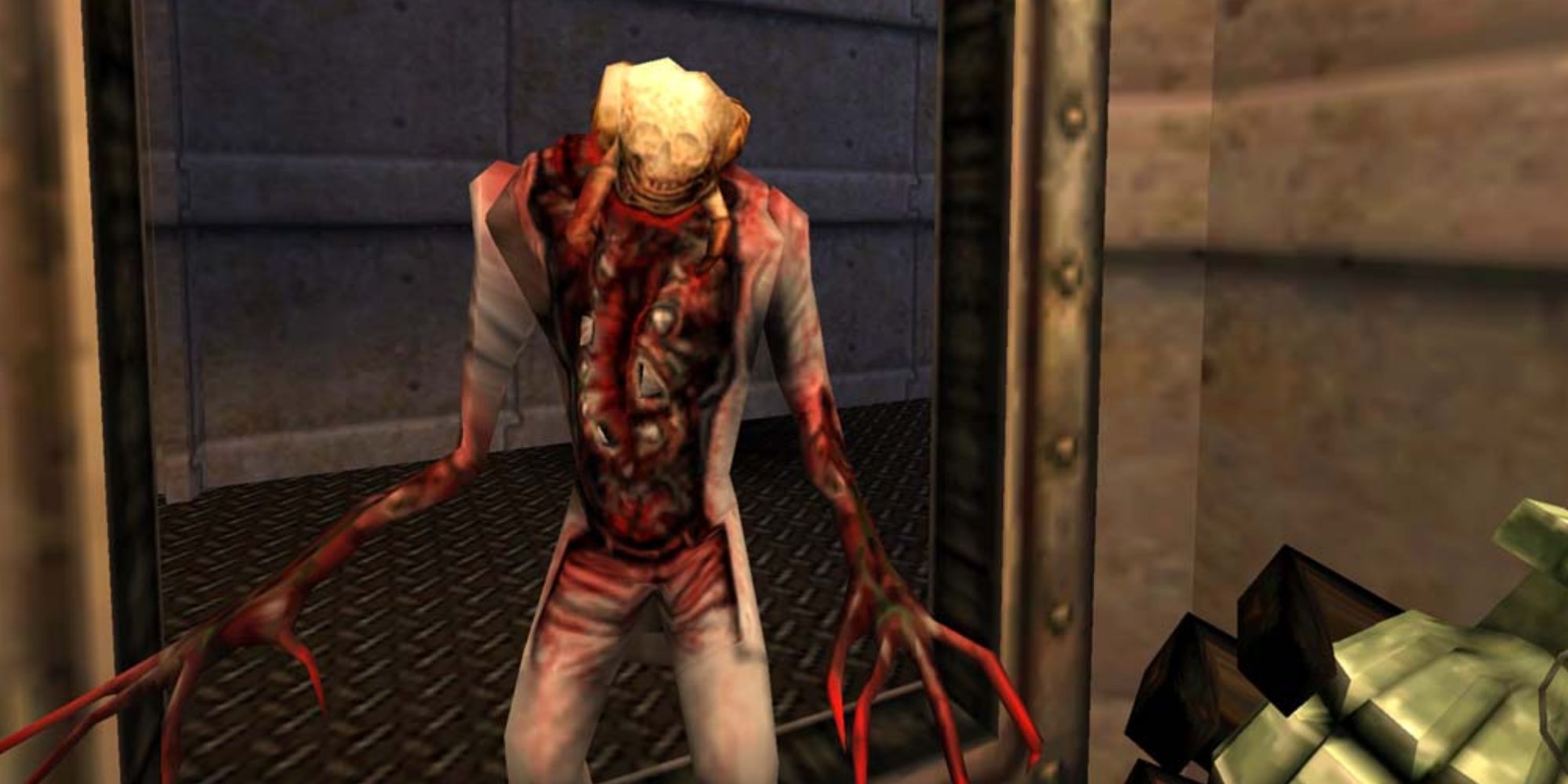 A screenshot showing an enemy from Half-Life: Source