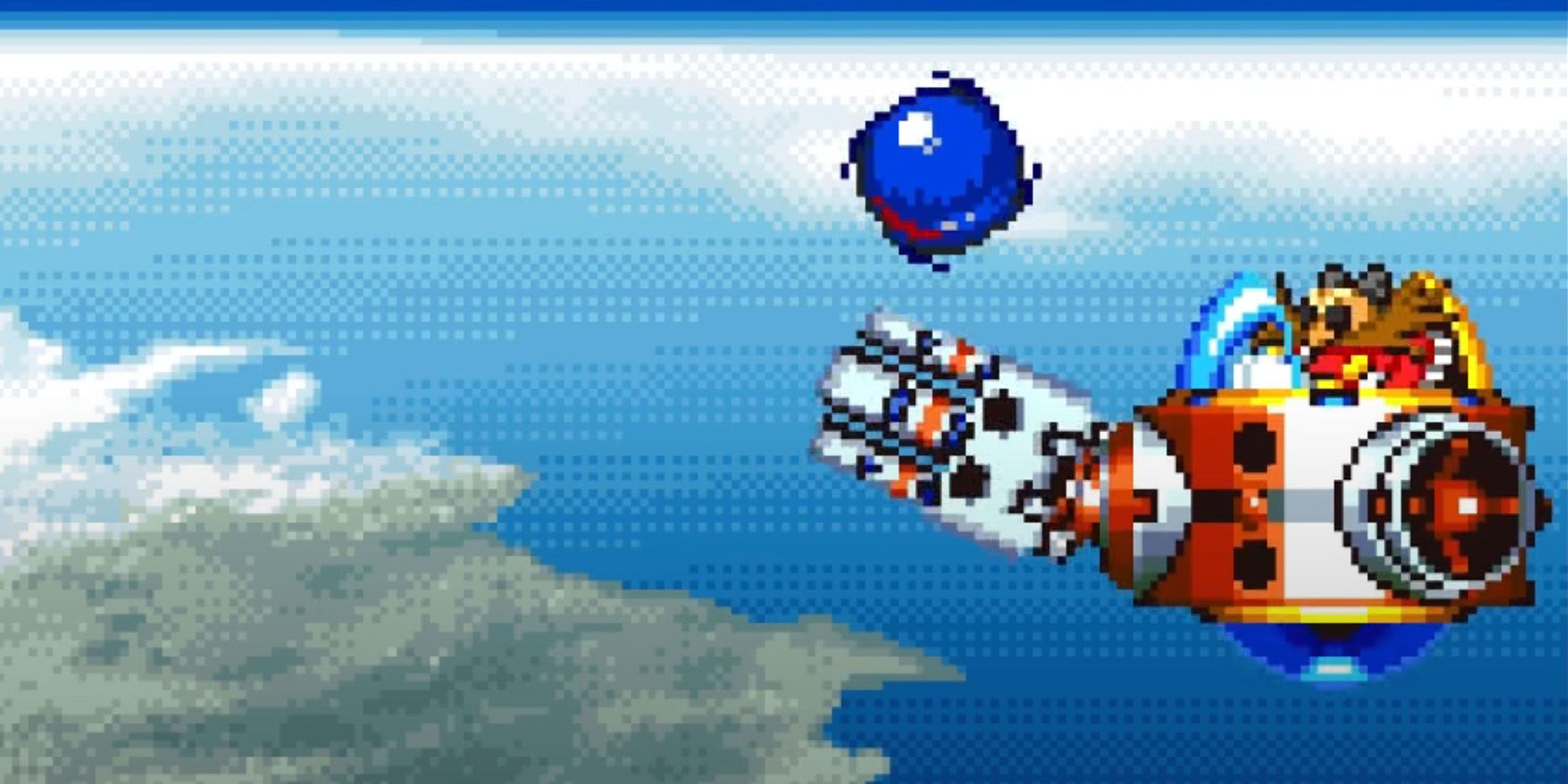 Sonic Advance - Dr. Eggman piloting Egg X in X-Zone