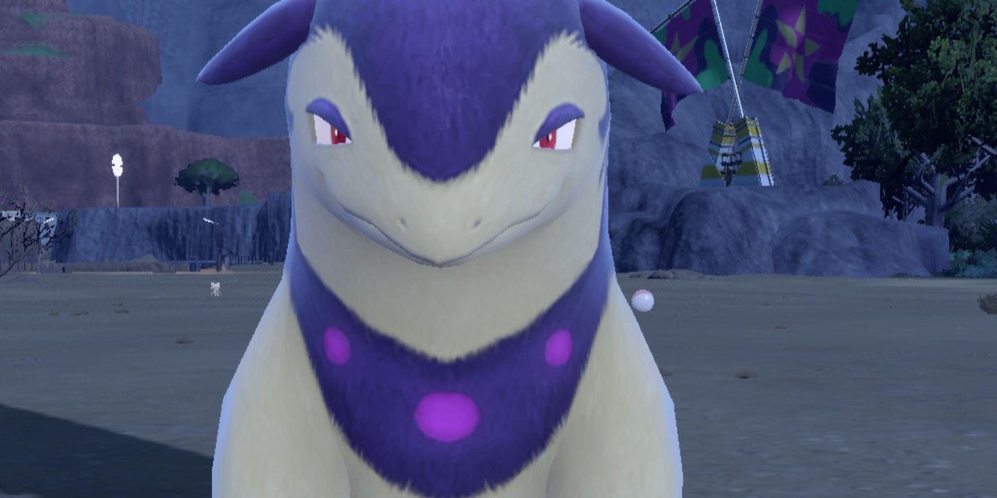 A screenshot of Hisuian Typhlosion in Pokemon Violet