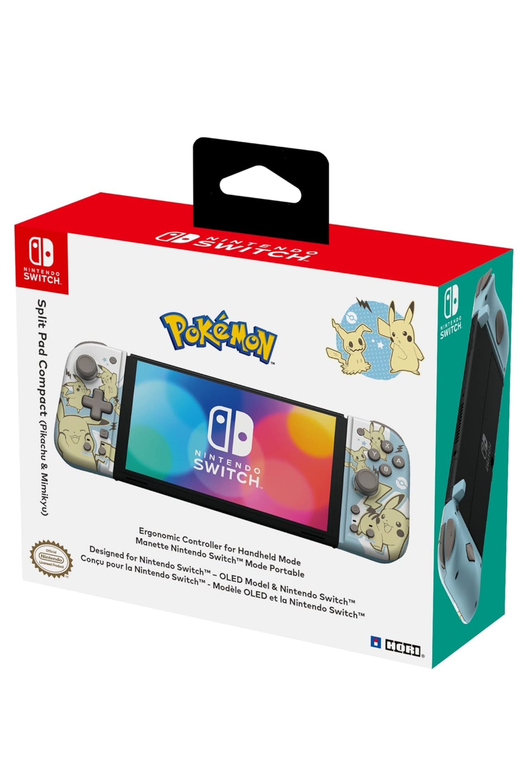 Hori Split Pad Compact Pikachu &amp; Mimikyu Ergnomic Nintendo Switch Controller