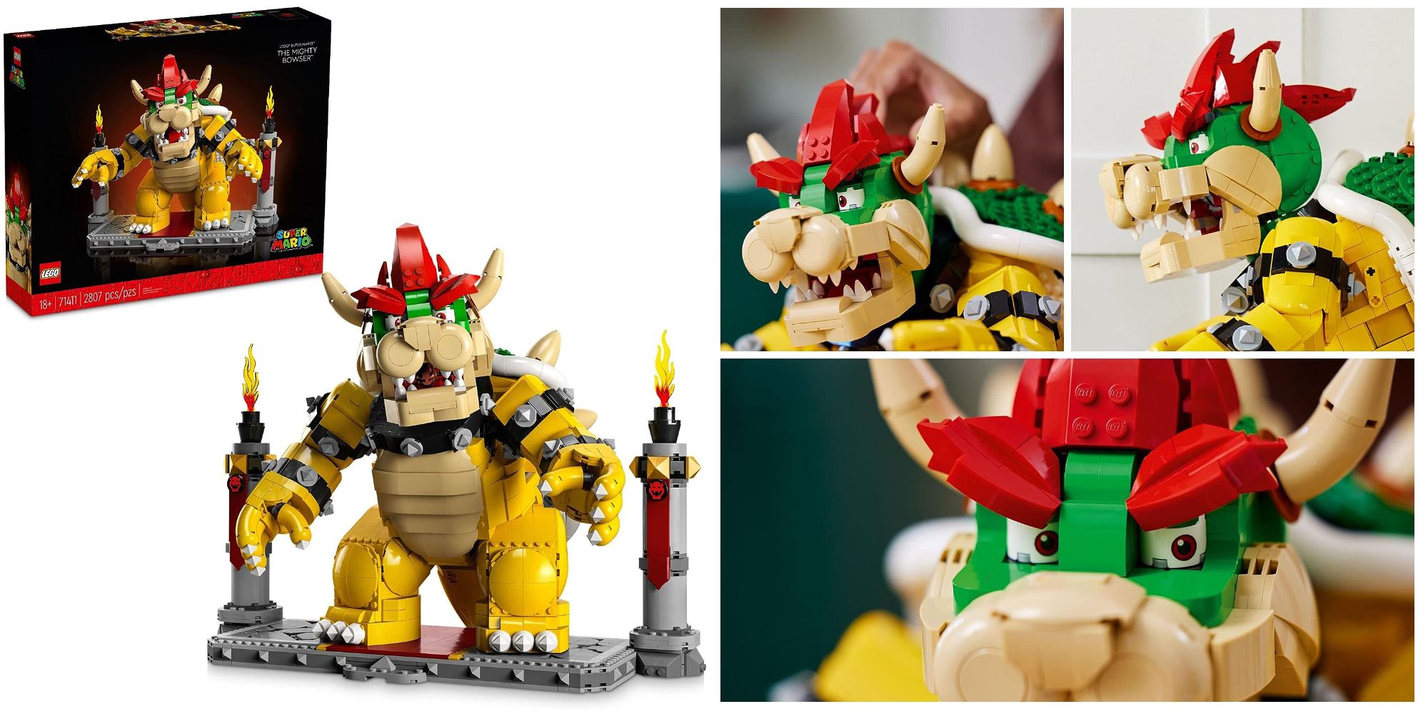 Bowser Is Now a Massive 2,807-Piece LEGO Mario Kit