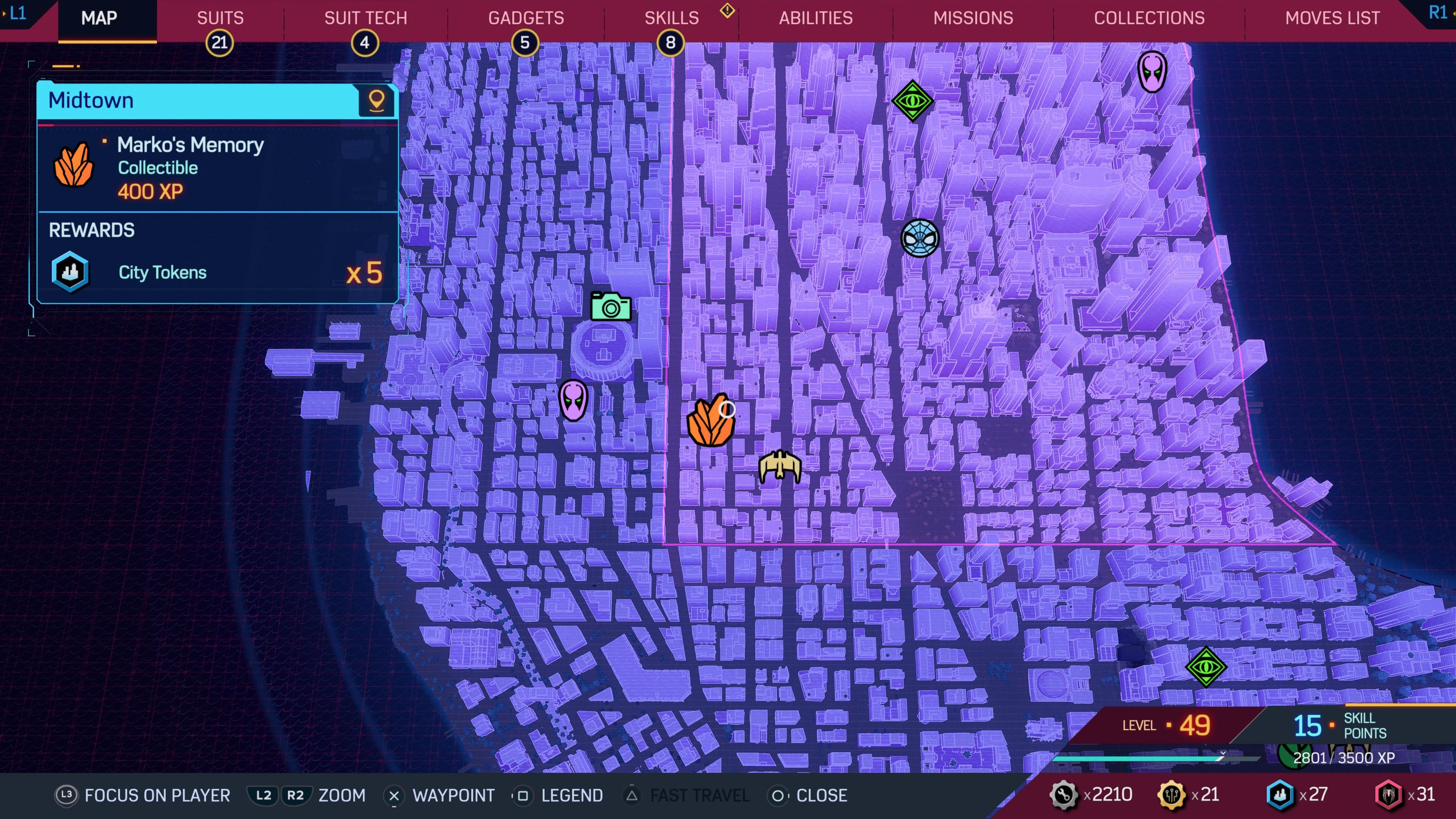 Marko's Memory missions in Marvel's Spider-Man 2