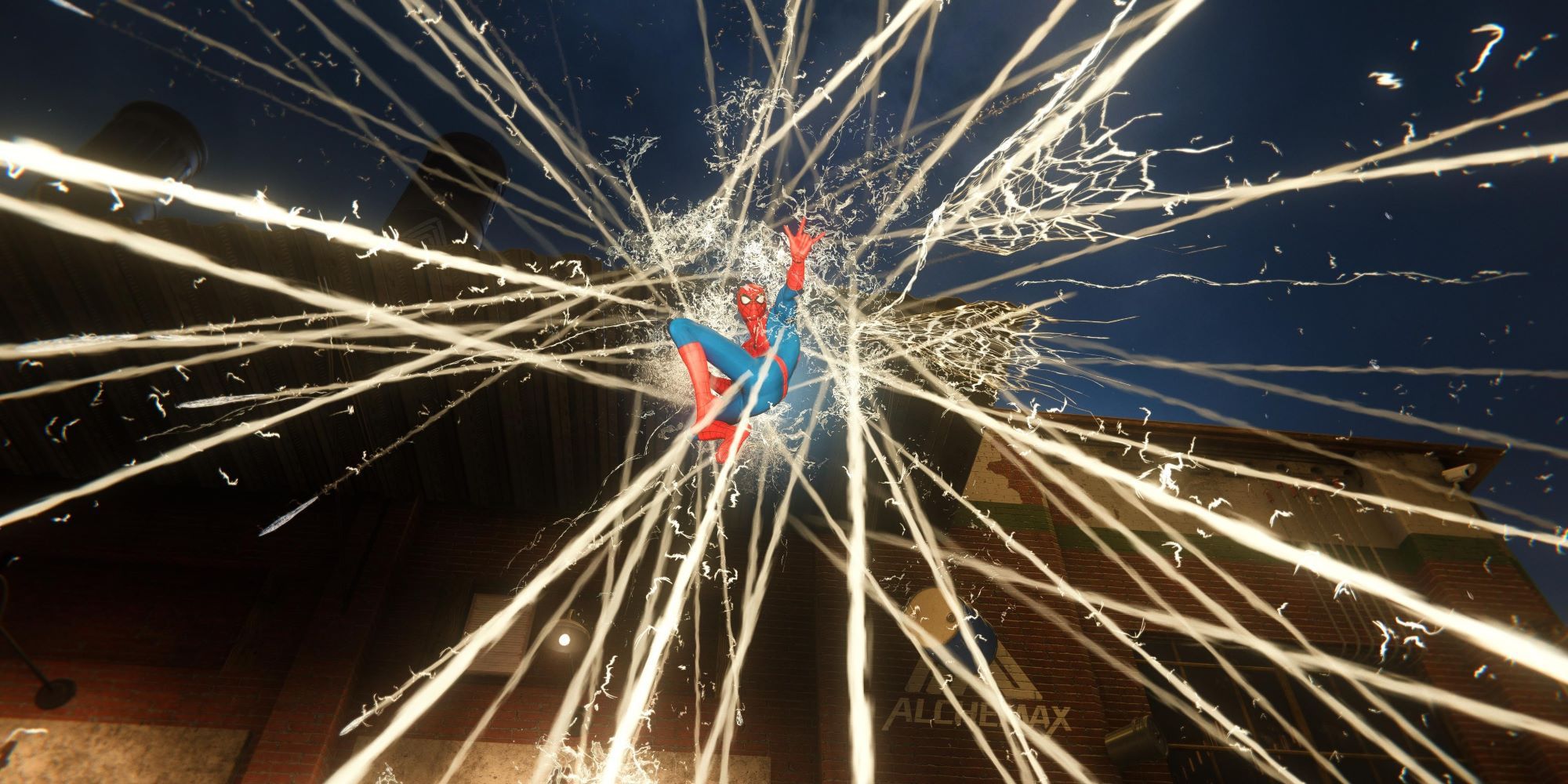 Marvel's Spider-Man Remastered, Spider-Man using his web spray power