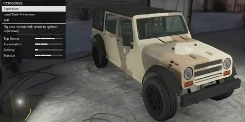 GTA 5 Military Jeep At Customs