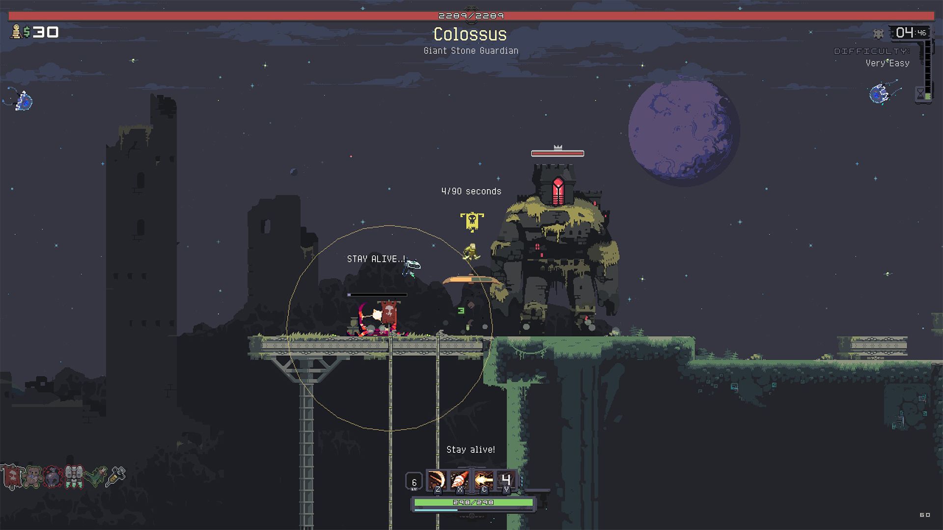 miner fighting the colossus