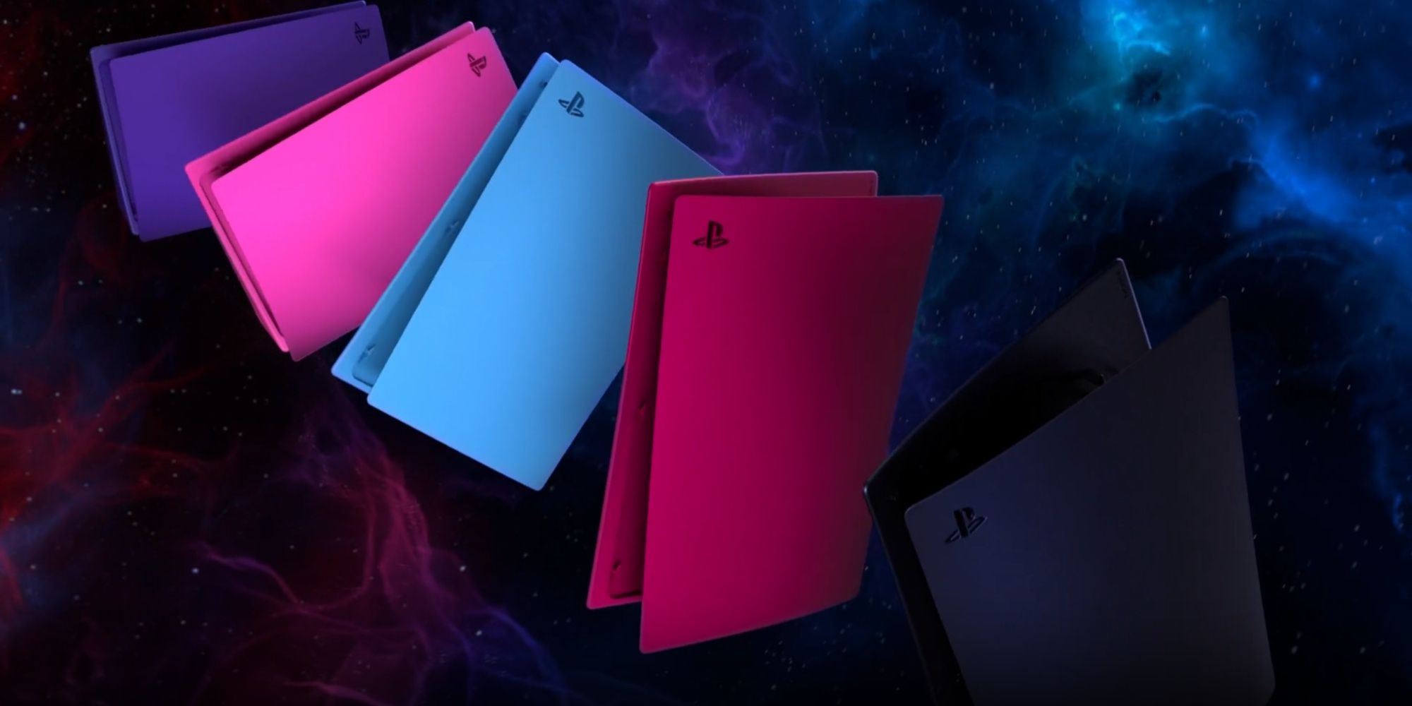 ps5 console covers in five different colors