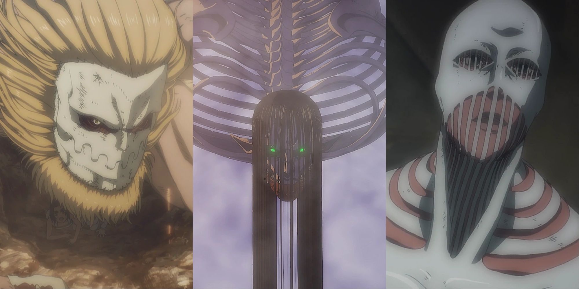 The Jaw, Founding and Warhammer Titans from Attack On Titan.