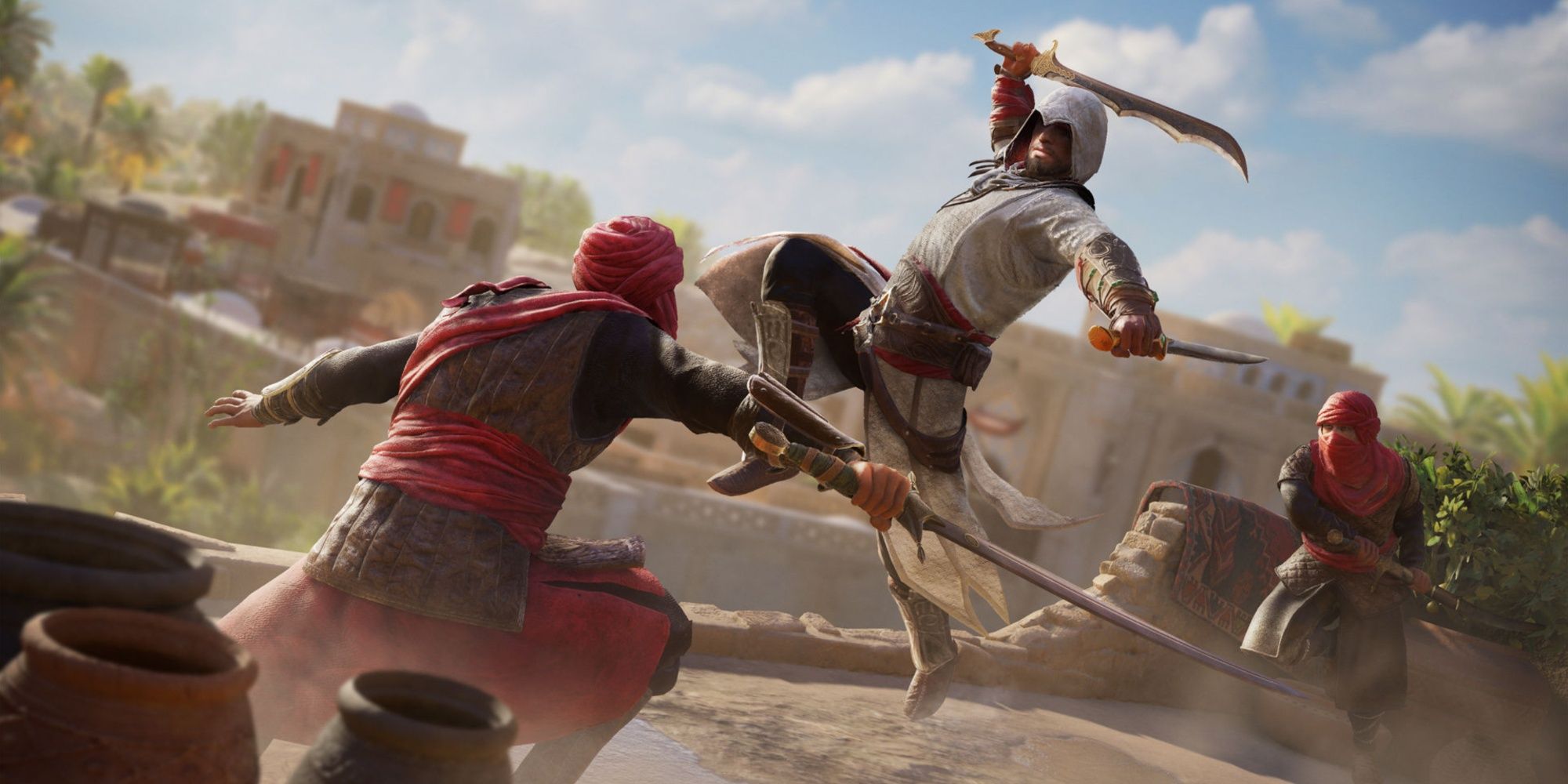 basim using his sword in assassin's creed mirage