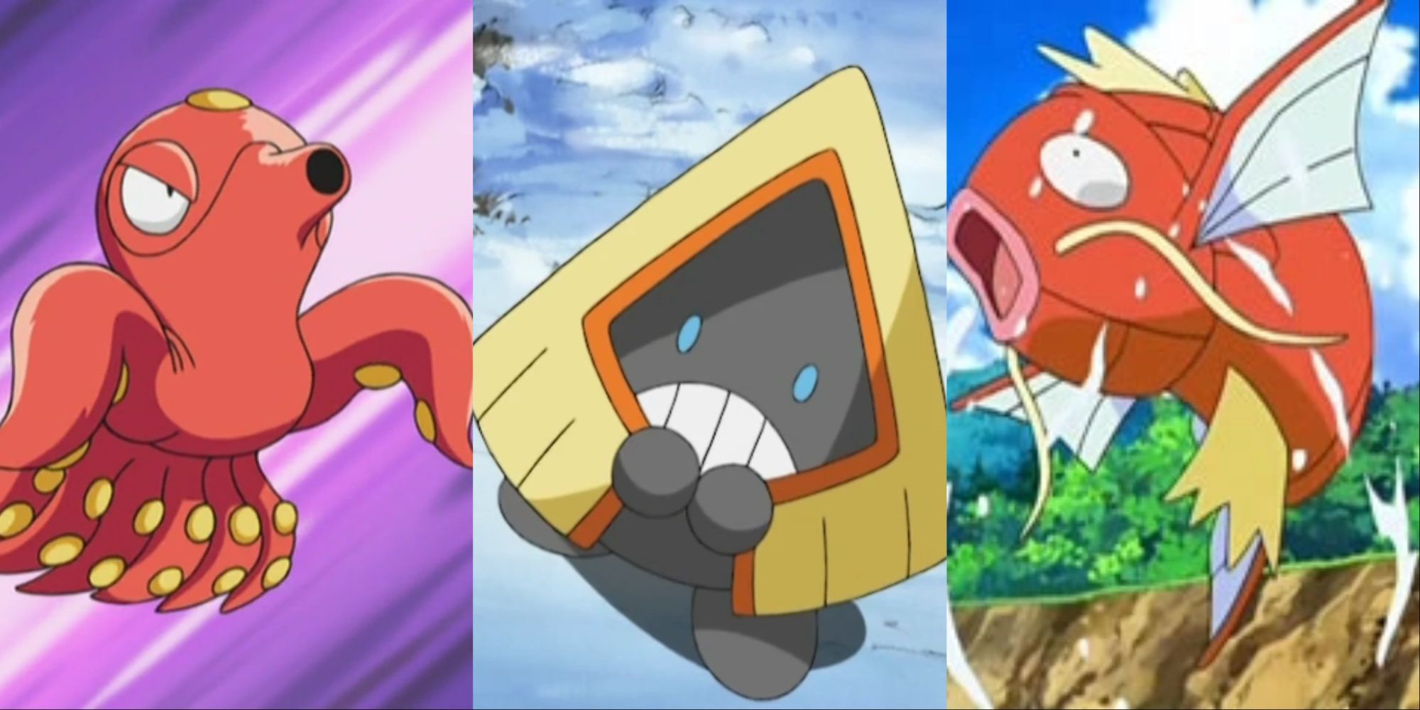 Octillery, Snorunt, and Magikarp Pokemon