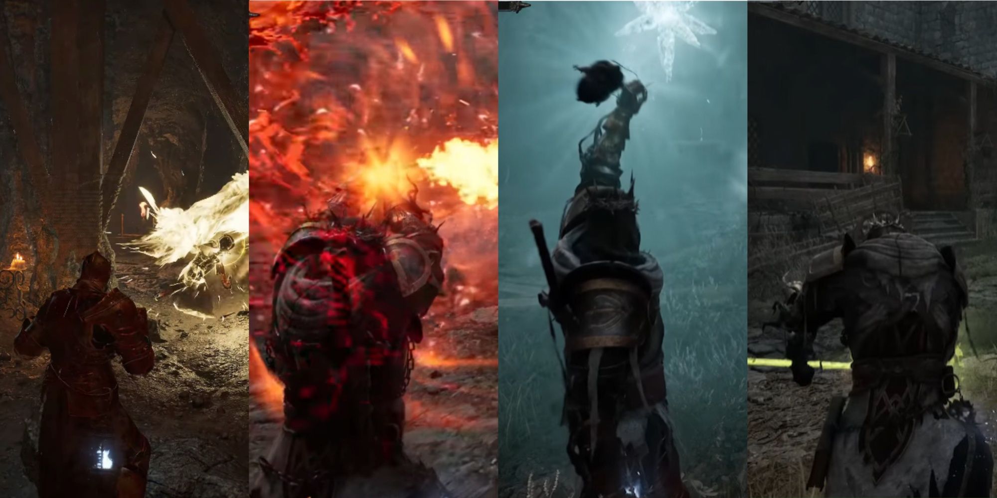 Harkyn using different spells in Lords of the Fallen