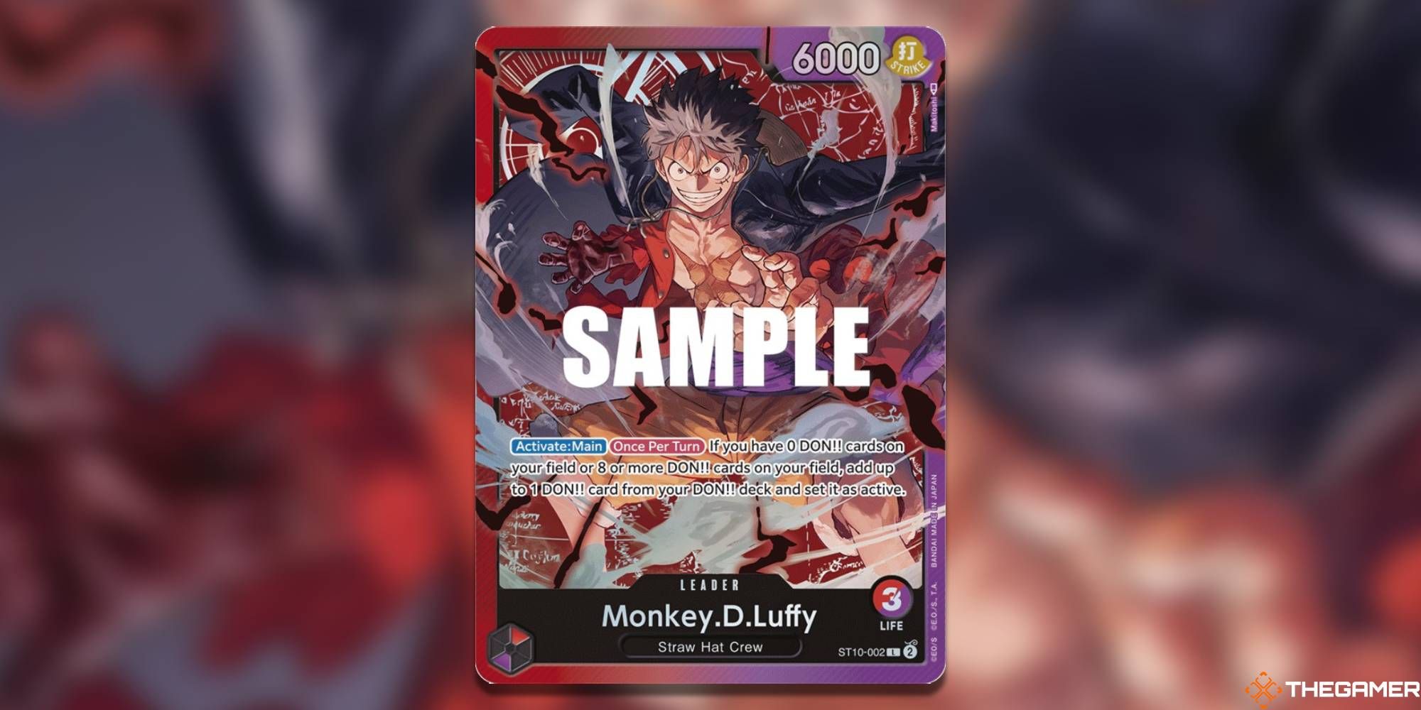 Monkey.D.Luffy (002) - Ultra Deck_ The Three Captains (ST-10)