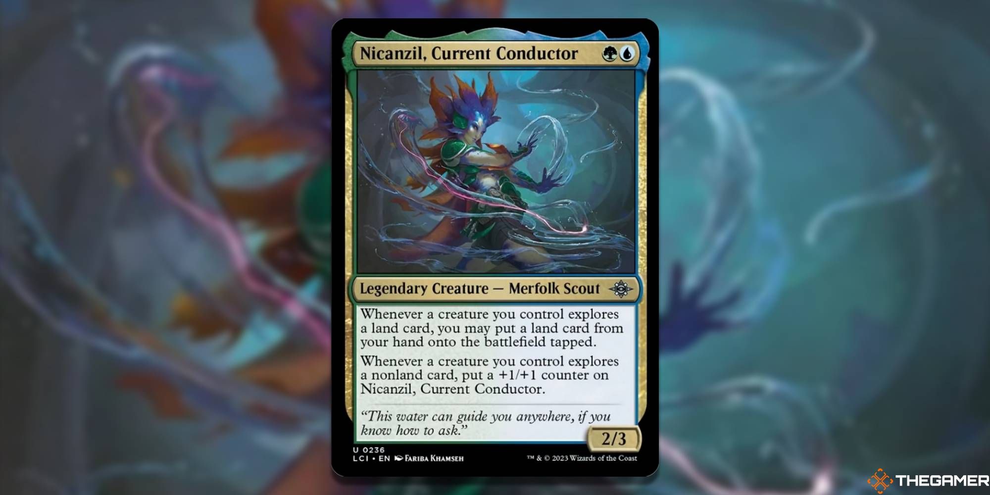 MTG Nicanzil Current Conductor card and art background