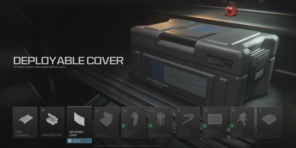 The Deployable Cover in the armory of Call of Duty: Modern Warfare 3.