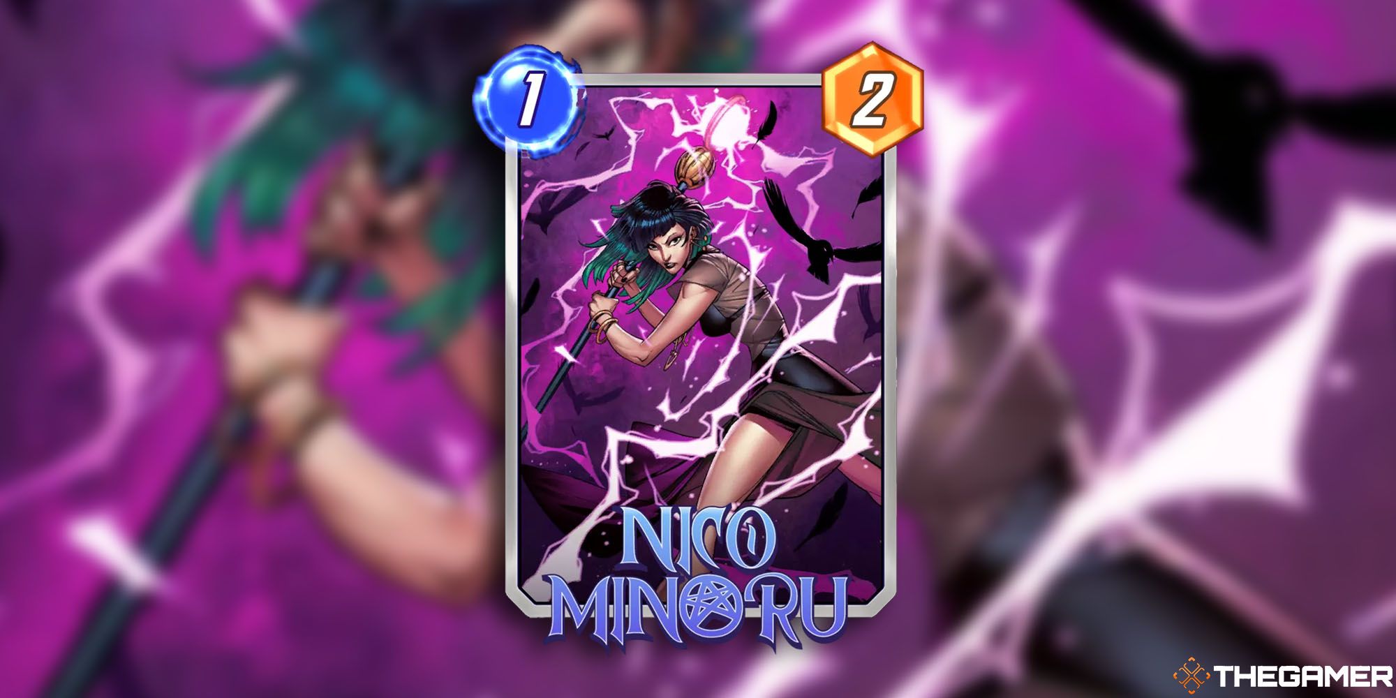 Nico Minoru card in Marvel Snap.