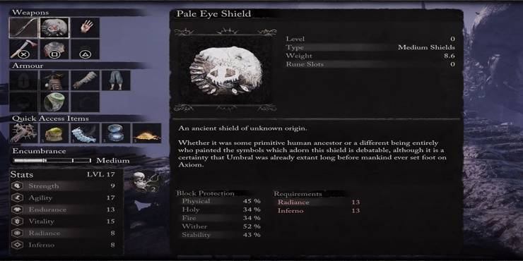 Pale Eye Shield in Lords of the Fallen