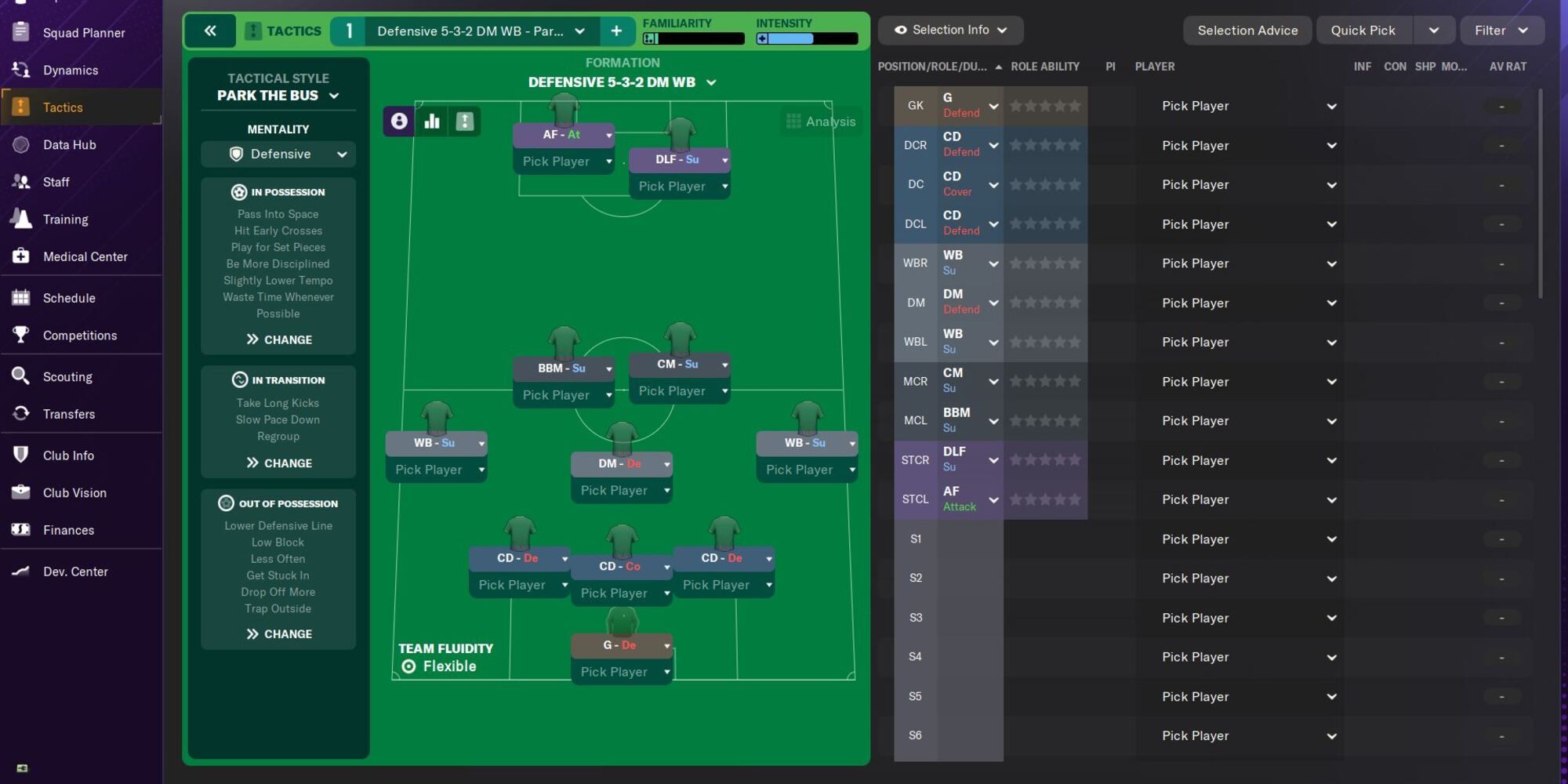 Park the Bus Tactic in Football Manager 2024