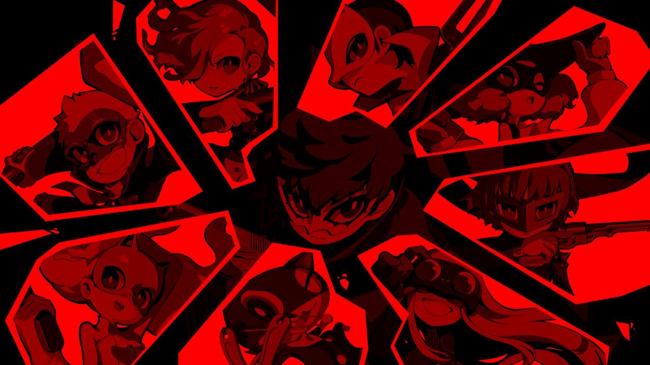 persona 5 tactica first screen phantom thieves red