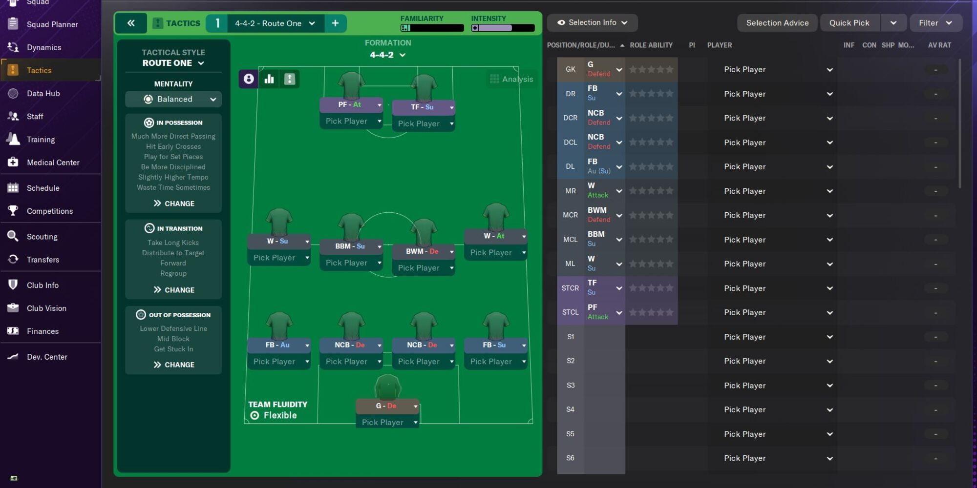 Route One Tactic in Football Manager 2024