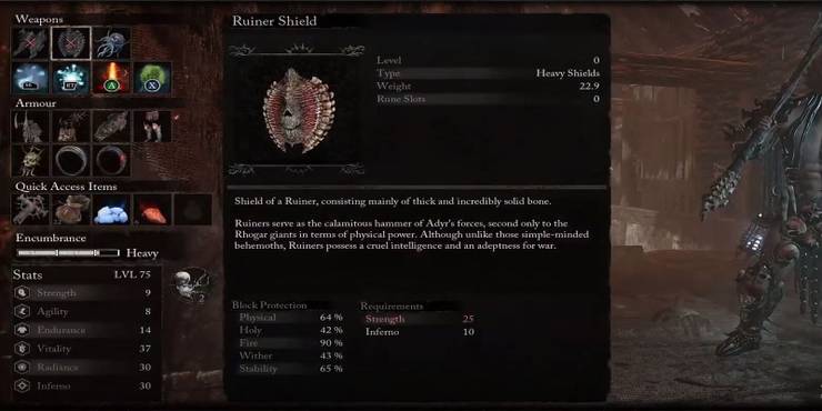 Ruiner Shield in Lords of the Fallen