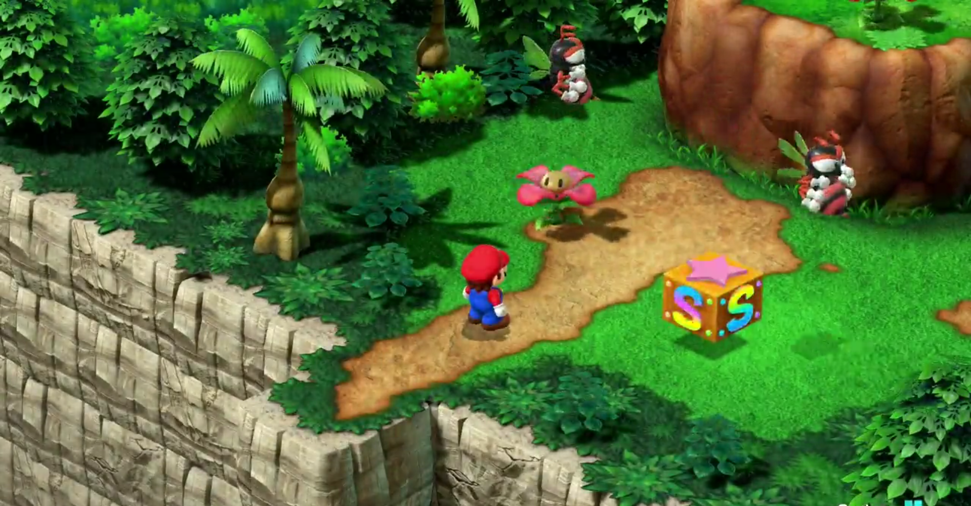 The first green area in Land's End, Super Mario RPG.