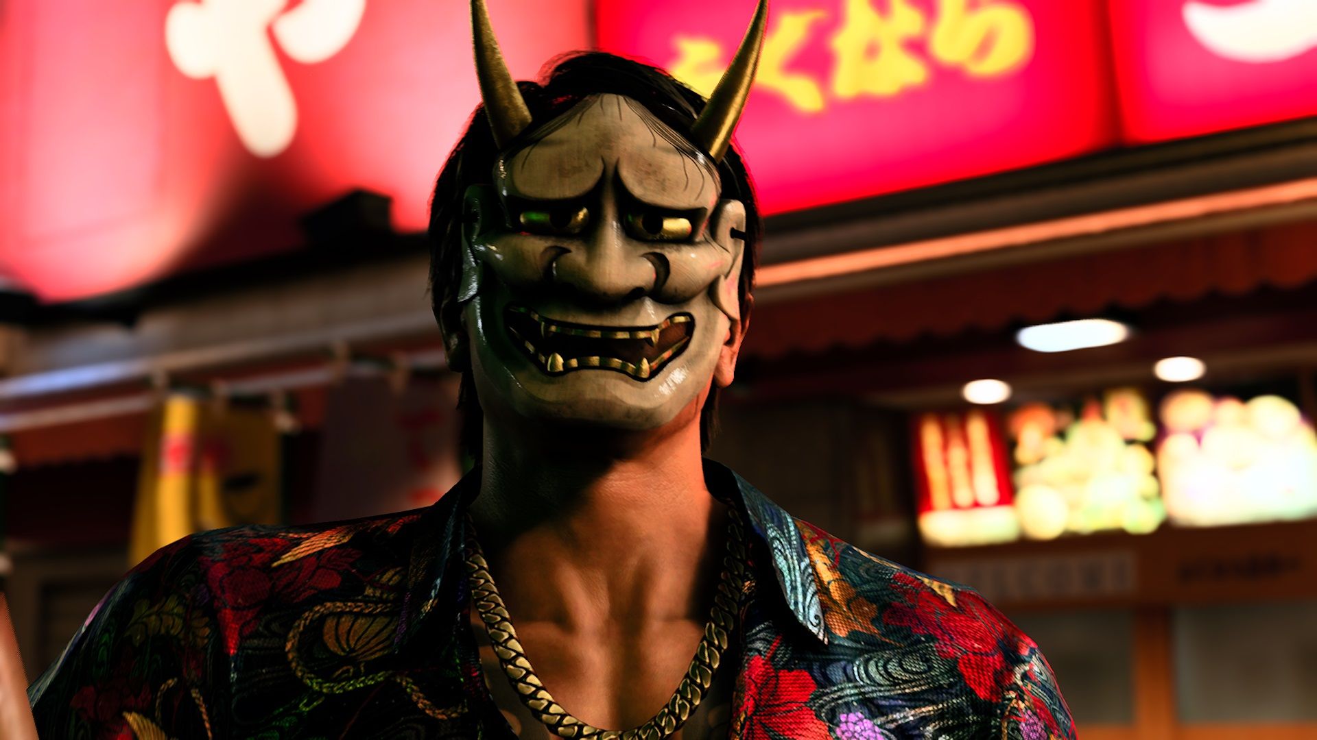 Shishido in his Hannya mask in Like a Dragon Gaiden.