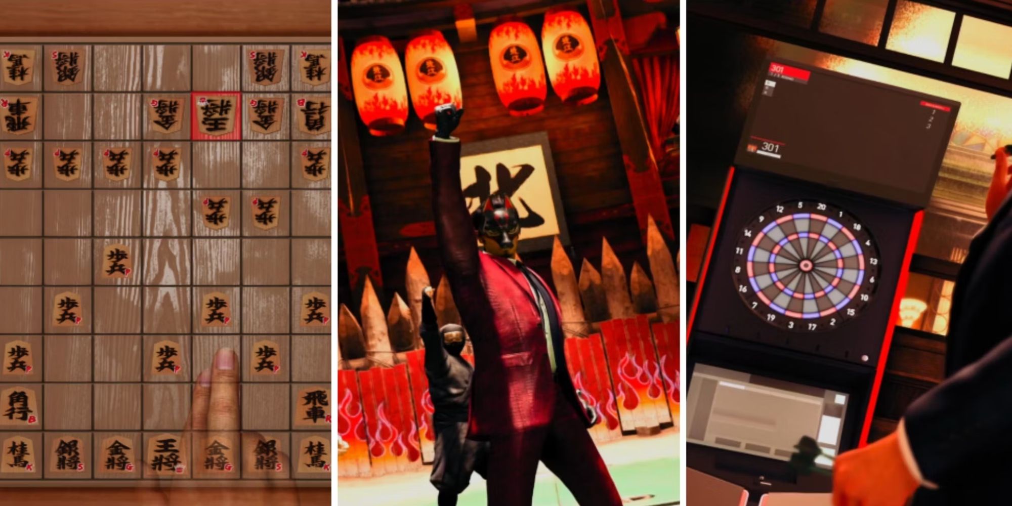 Shogi, Collusium, and Darts in Like a Dragon Gaiden