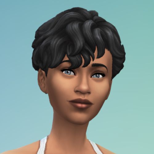Sims 4 MFPS female hair short