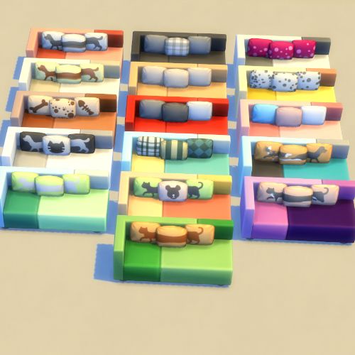 Sims 4 MFPS rectangular sofas