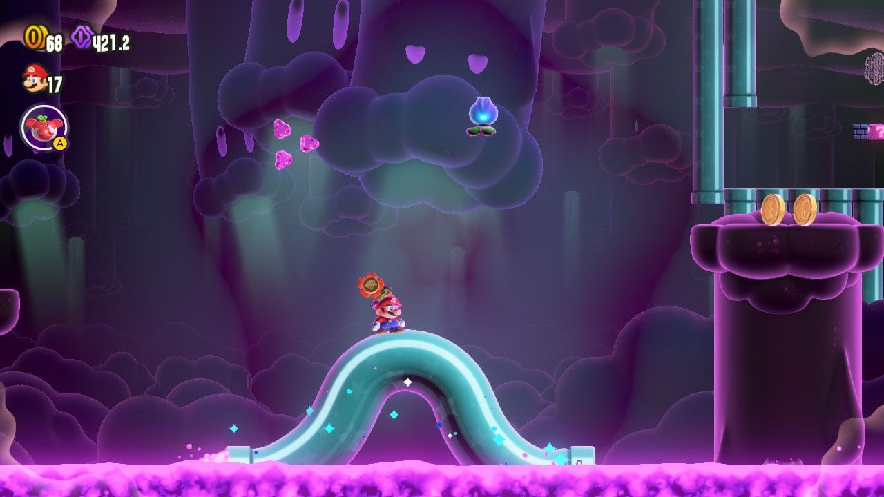 All Swamp Pipe Crawl Flower Coins And Wonder Seeds In Super Mario Wonder