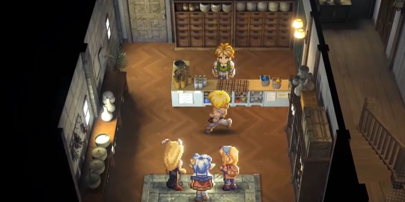 Talking to Bowman at the Pharmacy in Star Ocean The Second Story R