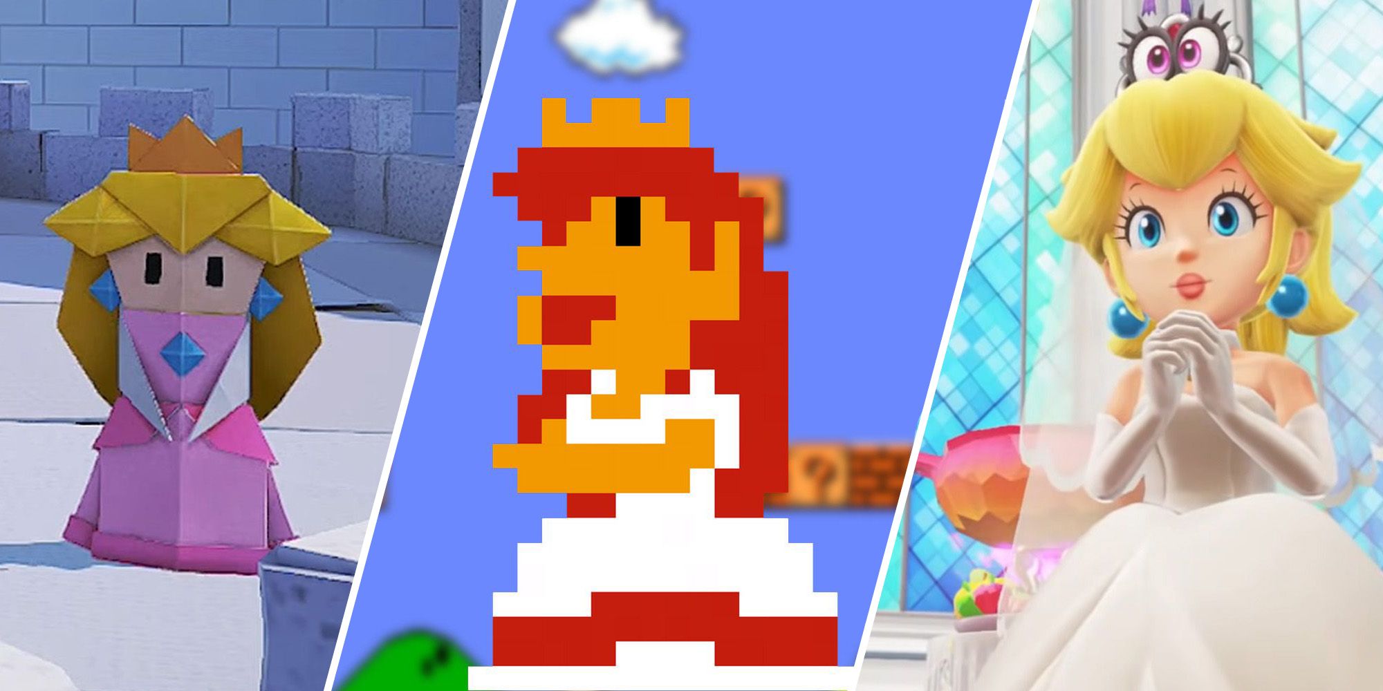 Super Mario Bros Every Iteration Of Princess Peach Ranked By Design
