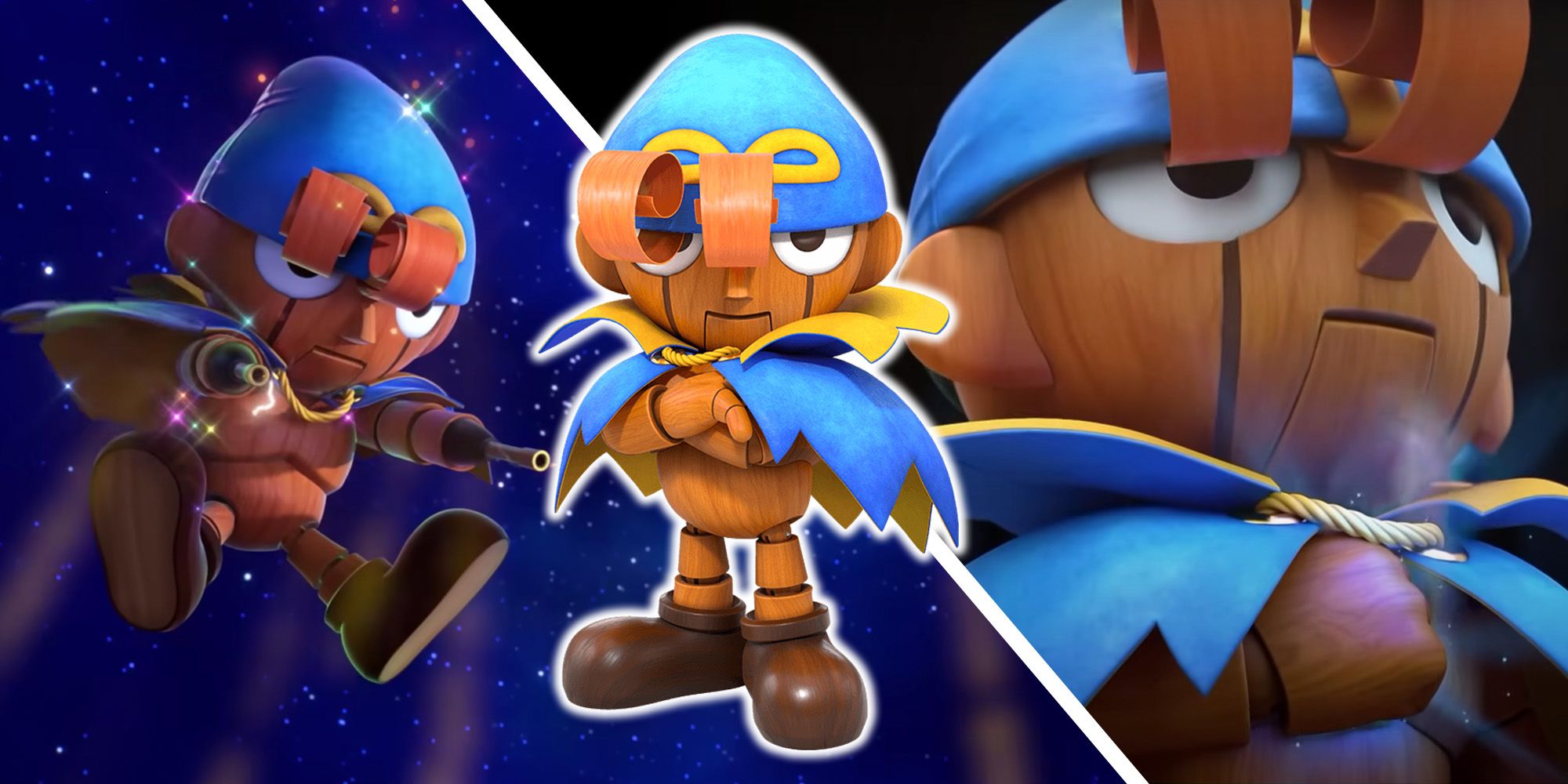 Super Mario RPG: Who is Geno? - Split image of Geno in space and Geno about to return to Star Road