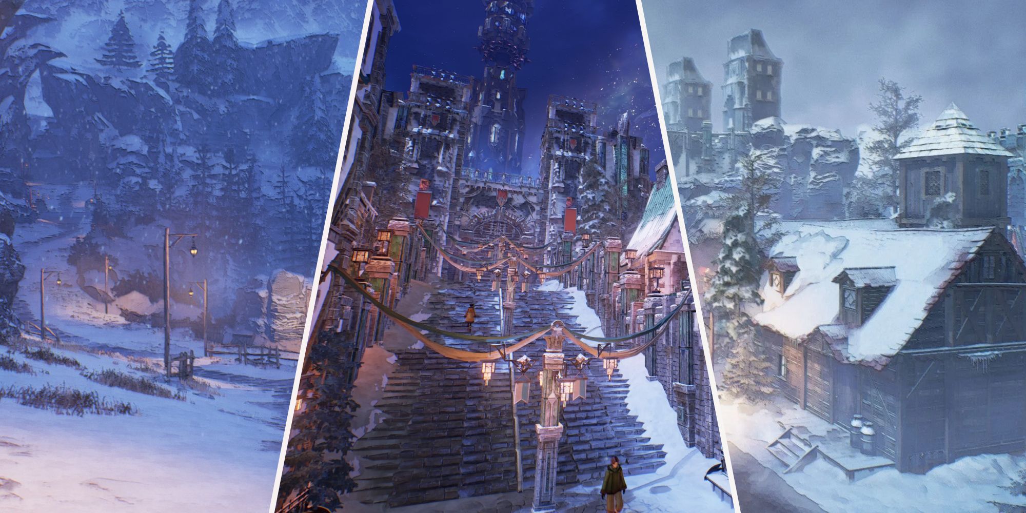 A collage of images of Cysloadia in Tales of Arise: Beyond the Dawn