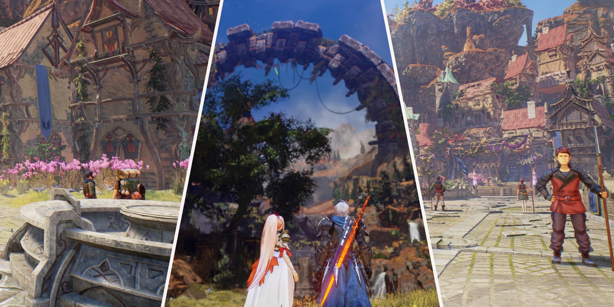 A collage of images of Mahag Saar in Tales of Arise: Beyond the Dawn