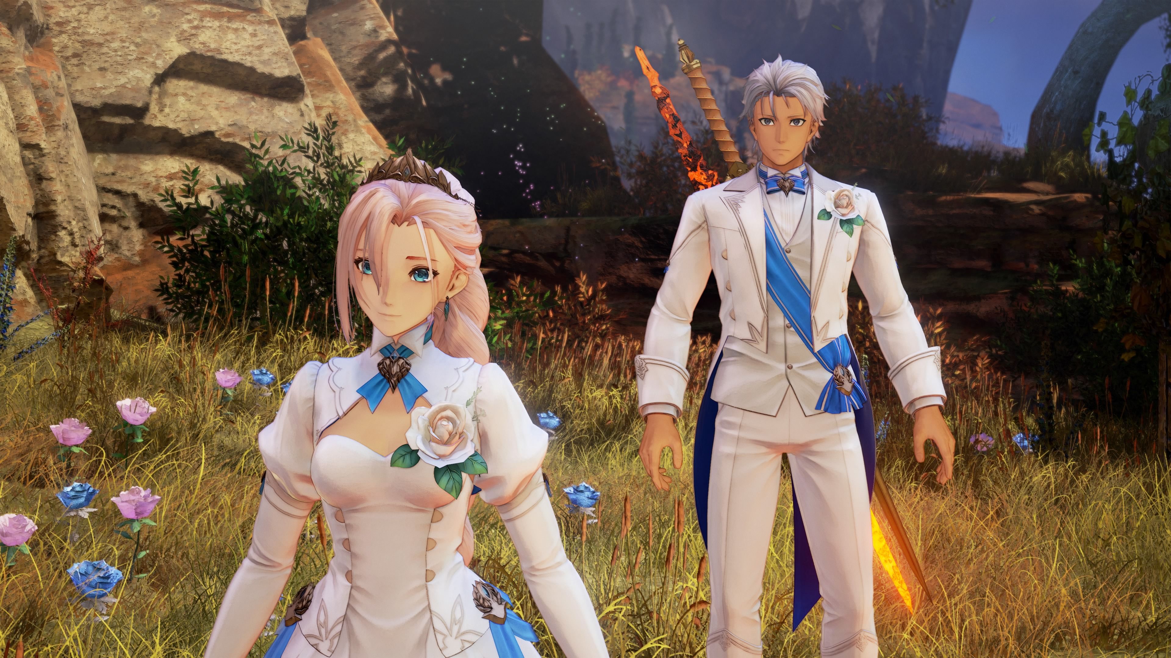 Alphen and Shionne wearing one of the new Outfits in Tales of Arise: Beyond the Dawn