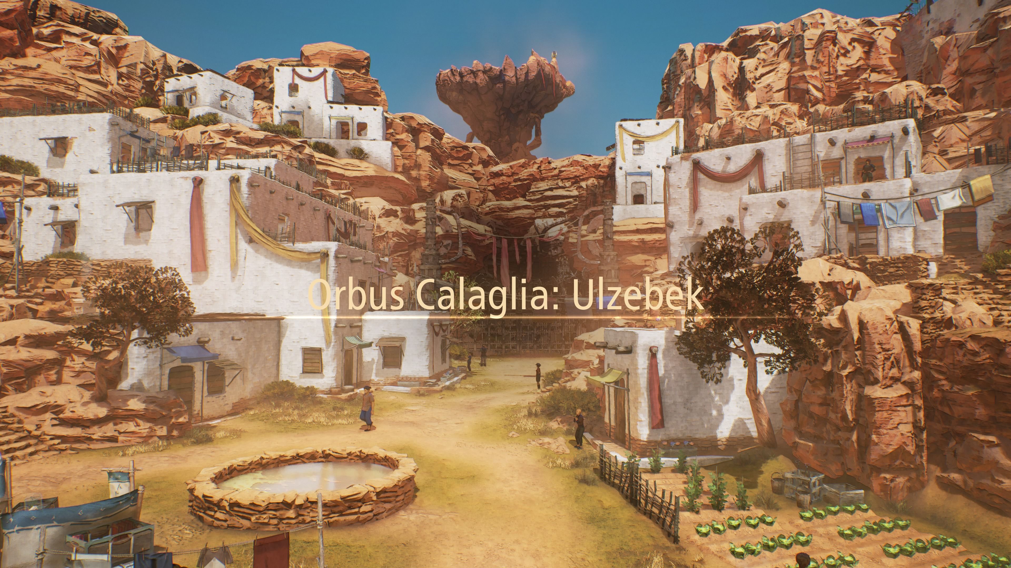 The town of Ulzebek in the Orbus Calaglia region of Tales of Arise: Beyond the Dawn