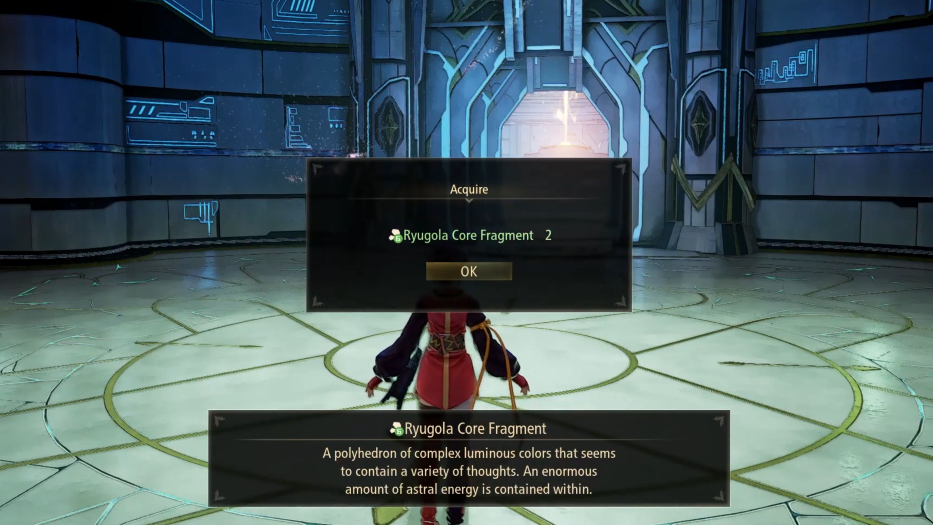 Obtaining Ryugola Core Fragments after defeating a Nazamil Nether in Tales of Arise: Beyond the Dawn