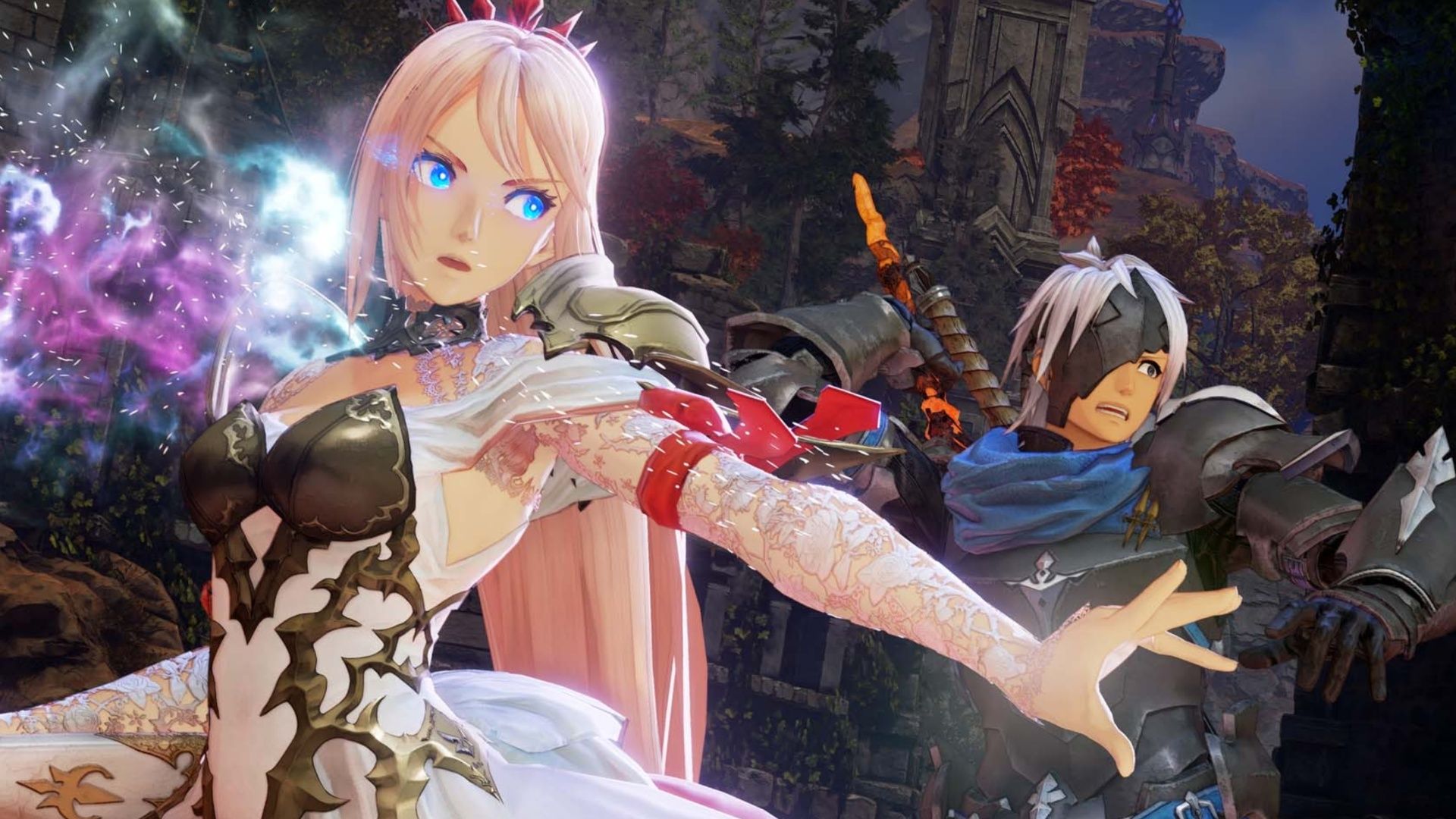 Shionne and Alphen entering a combat encounter in Tales of Arise