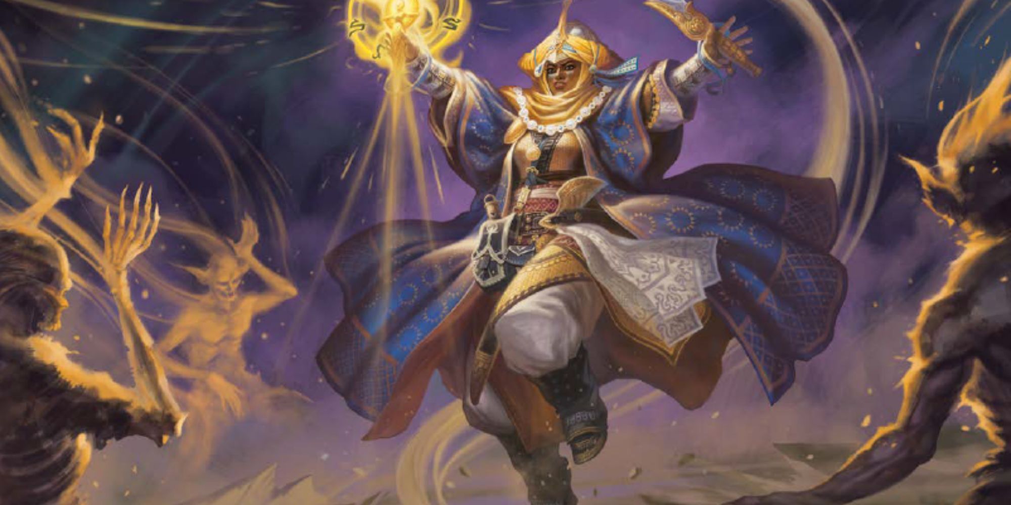Kyra, The Cleric of Sarenrae channels holy energy to destroy undead