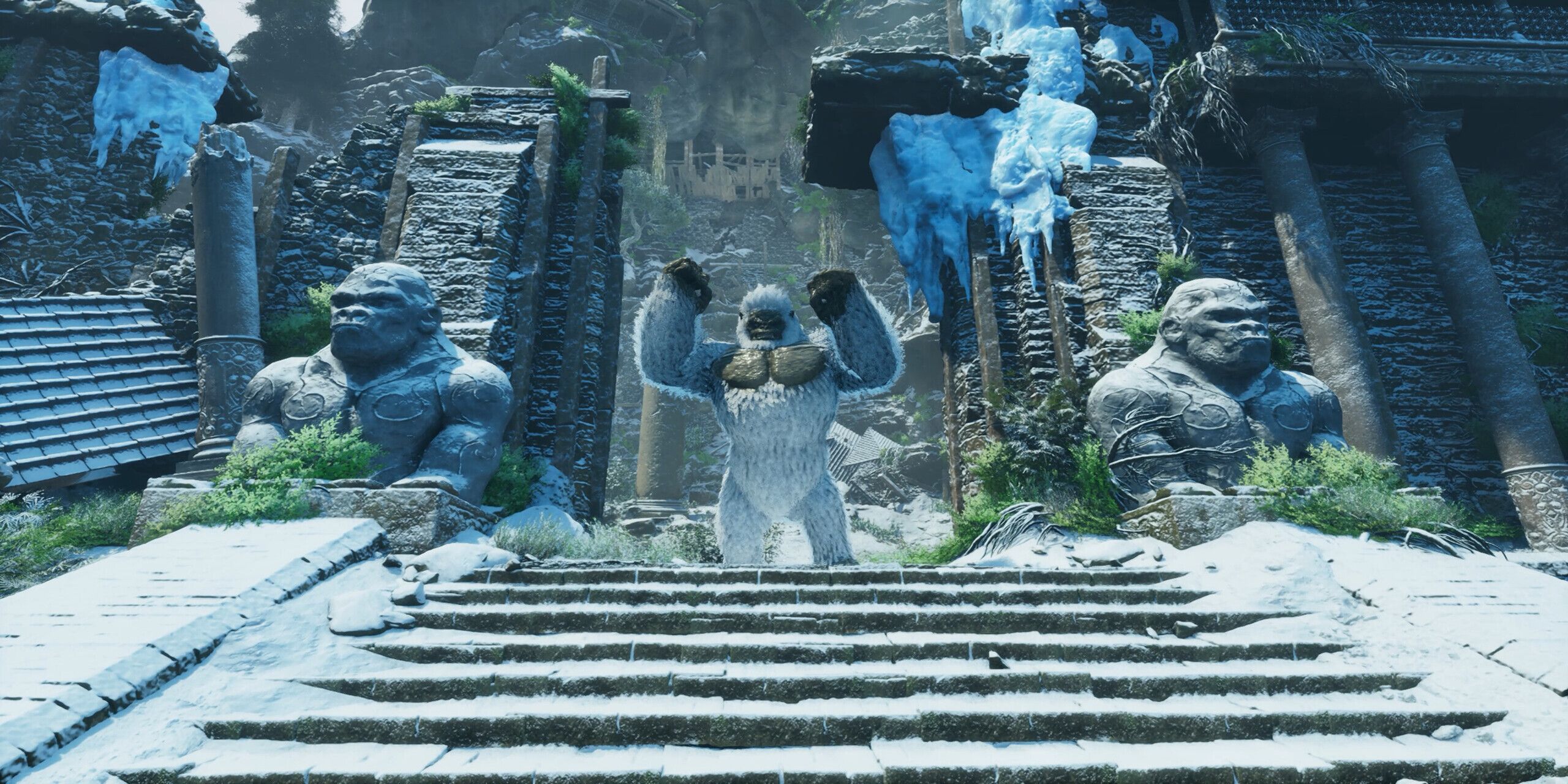 The Megapithecus in its arena in Ark Survival Ascended