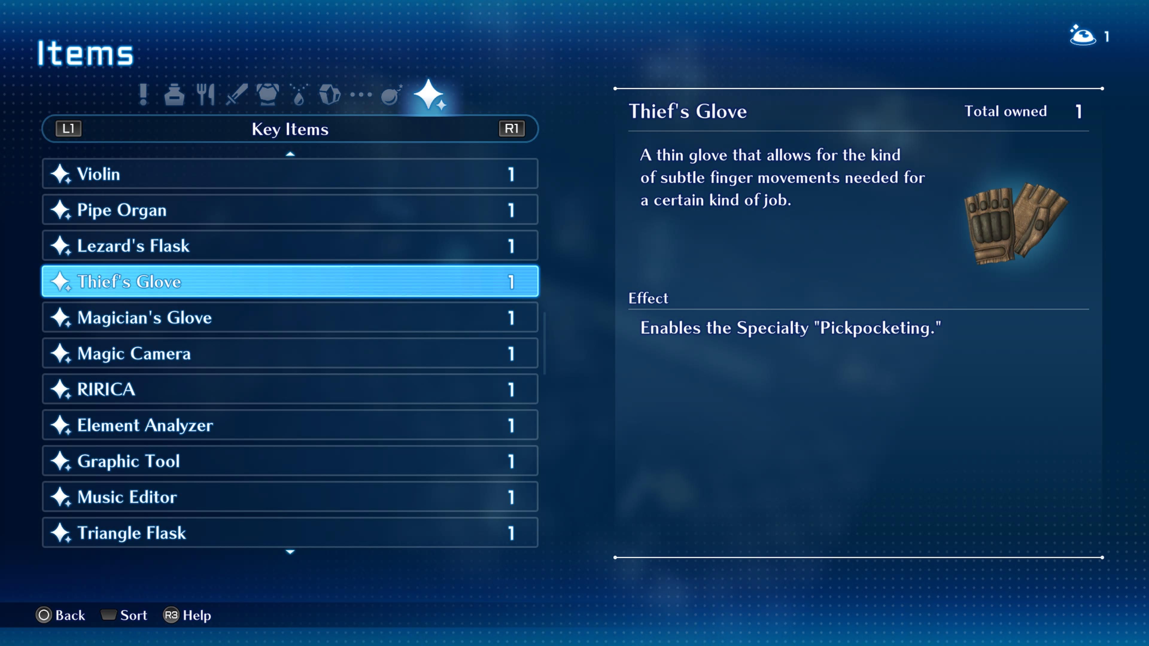 The Thief&rsquo;s Glove in Star Ocean Second Story R