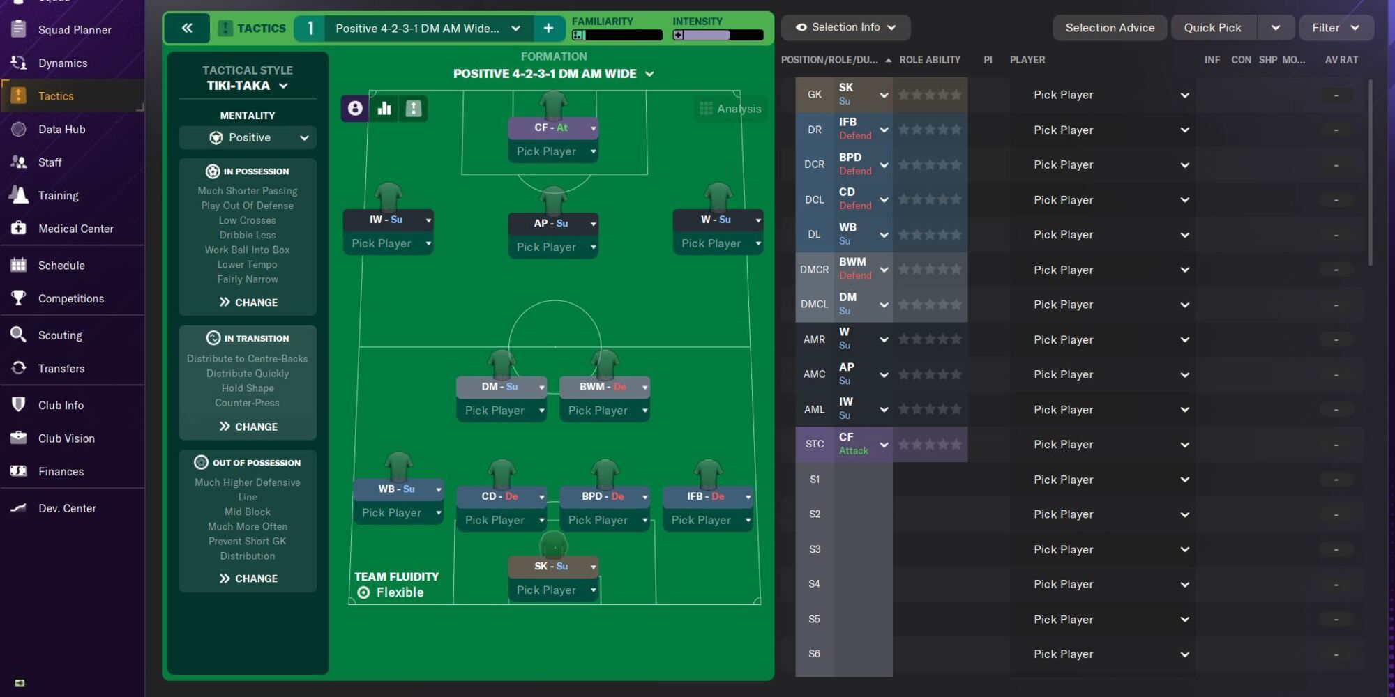 Tiki-Taka Tactic in Football Manager 2024