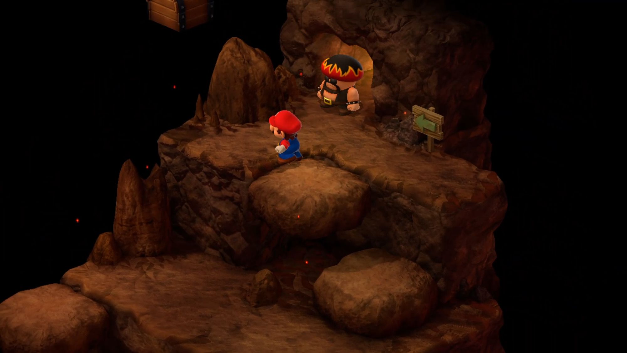 Super Mario RPG Mario Heading Towards Cinder Toad