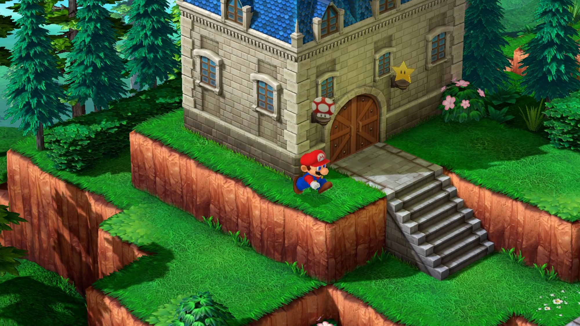 Super Mario RPG Mario Entering Marrymore Shop