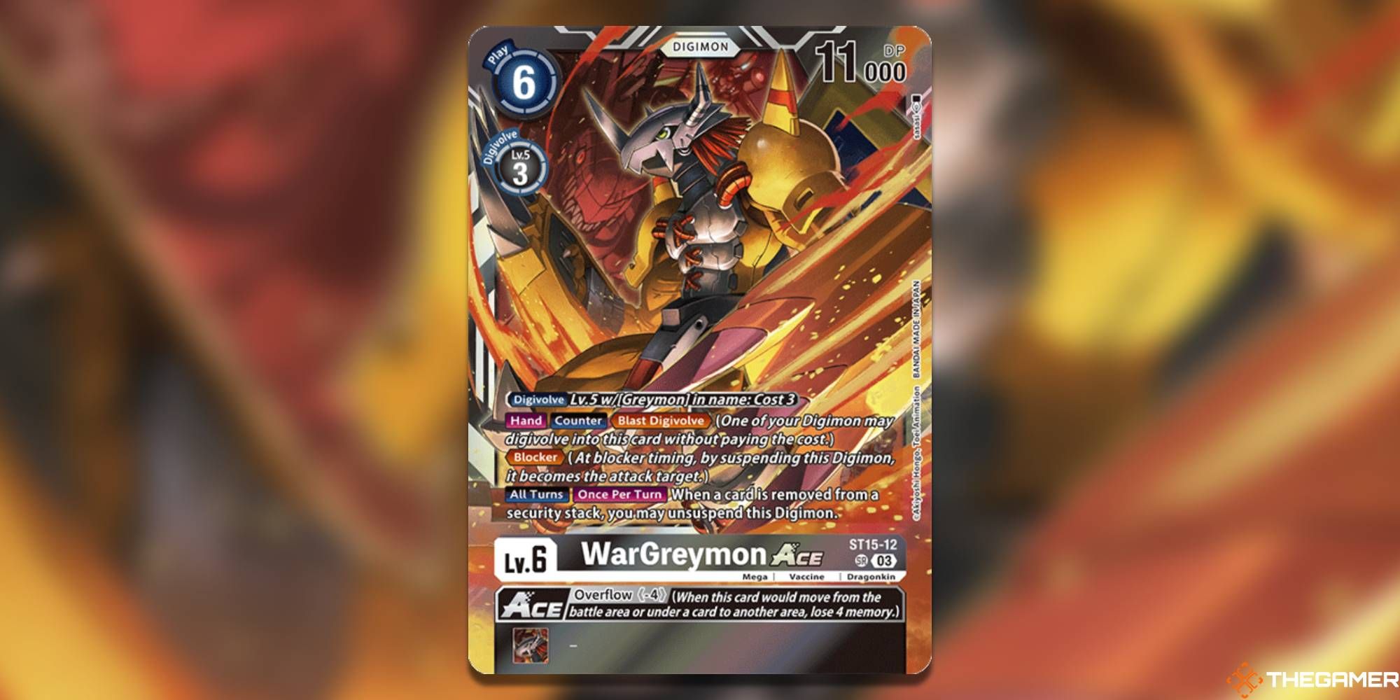 wargreymon ace digimon card game st-15