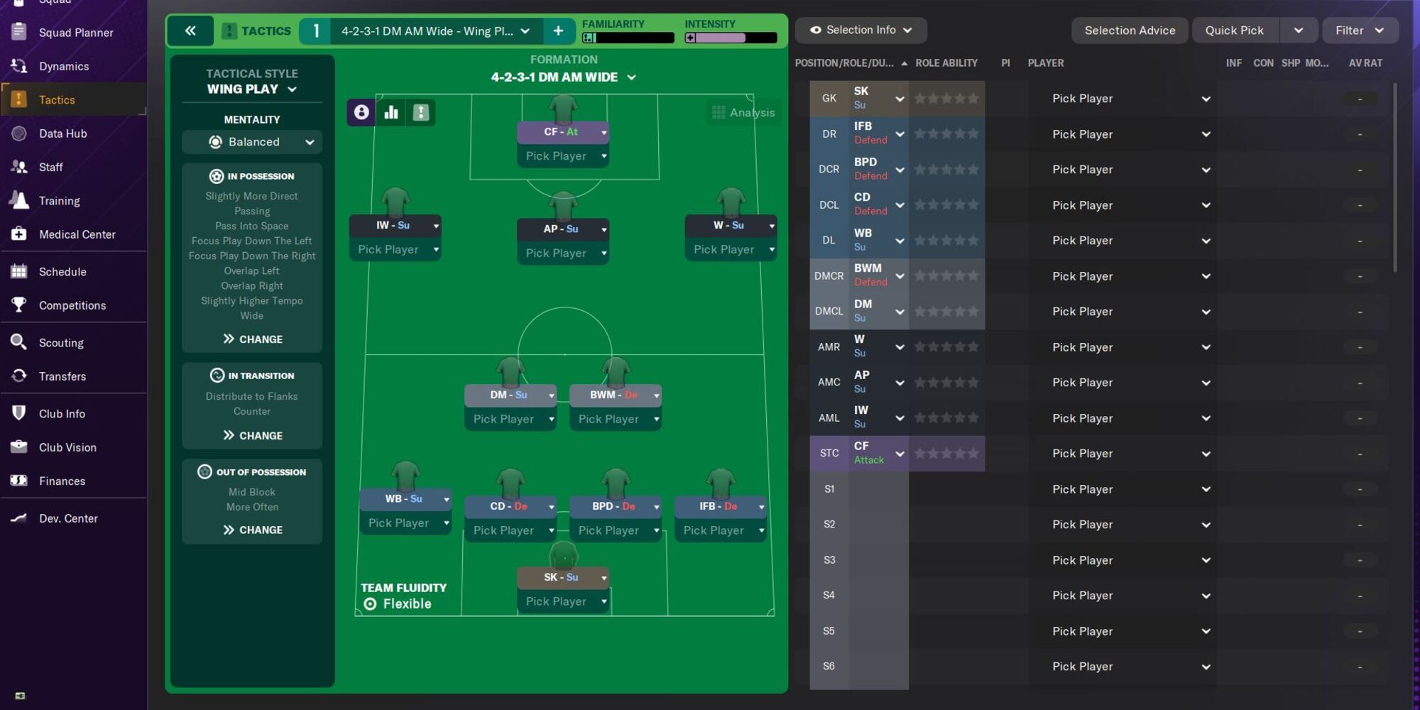 Wing Play Tactic in Football Manager 2024
